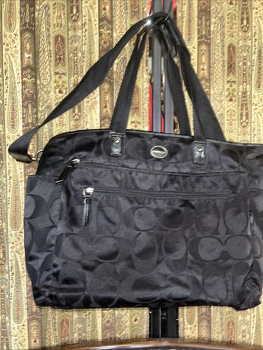 Coach Wickeltasche schwarz Nylon Logo Tasche C1461 F77577 - Bild 4 von 12
