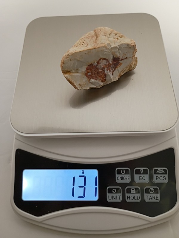 Unpolished Lapidary Rock 132g Natural Agate / Jasper Nodule Slab / Cab Rough