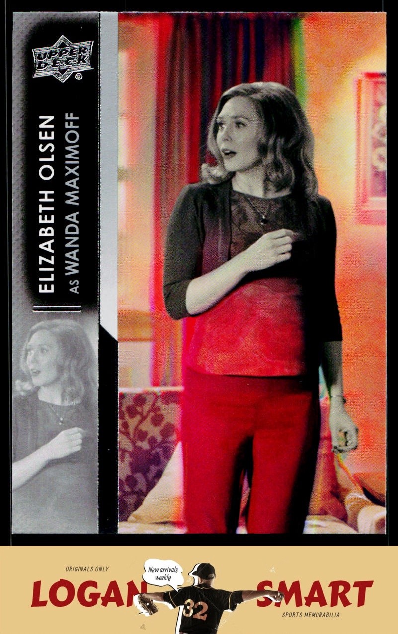 Elizabeth Olsen as Wanda Maximoff #1 Marvel 2024 Upper Deck Studios trading card — raw and PSA graded price guide