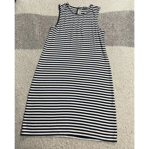 VETEMENTS Abito midi Saint Tropez West donna piccolo senza maniche a righe bianco navy casual