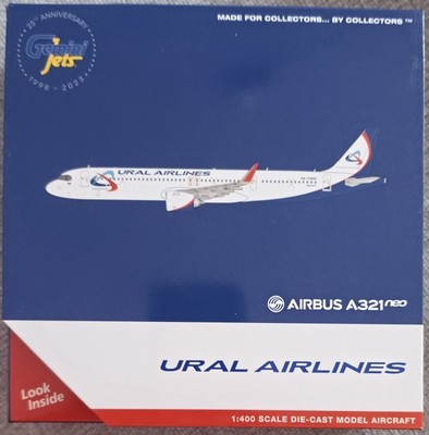 Gemini Jets 1:400 Ural Airlines Airbus A321 neo RA-73800 1/400 Model GJSVR2195