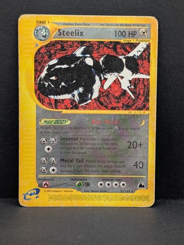 Steelix 31/144 Skyridge Regular Non-Holo Rare Pokemon TCG Nintendo MP