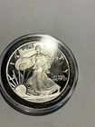 2003 W PROOF SILVER EAGLE Bullion Capsule Scratched Not Coin