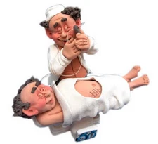 Surgical Operating Doctor Figurine, Medical instruments Surgery Surgeon Kit Cap 