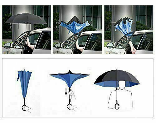 Ombrello Pieghevole PERLETTI Sonic Per Bambini 7+ Anni - Compatto, Antivento, Diametro 91cm, Blu