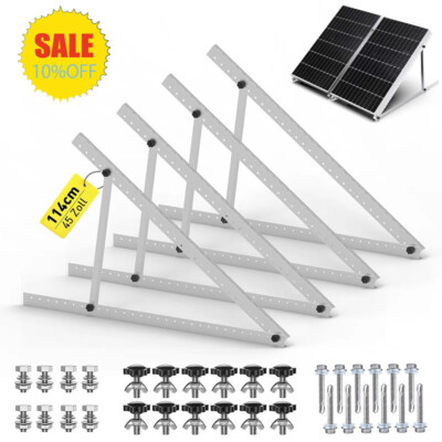 PV Aufständerung 0-90° Halterung Solarpanel für 1-12 Solarmodul 114cm Flachdach