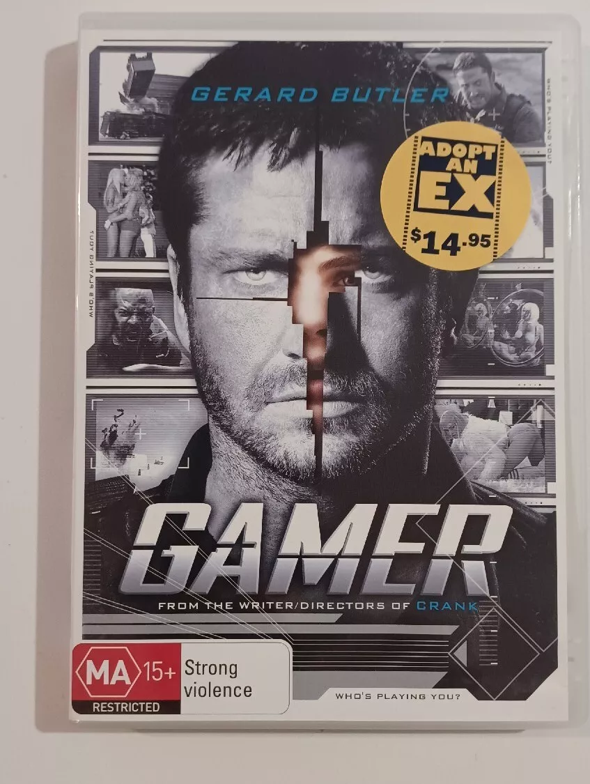 GAMER DVD GC Region 4 Gerard Butler Logan Lerman Action Sci-Fi