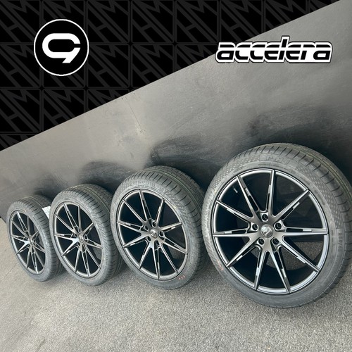 20" C9 CHRONOS ALLOY WHEELS 255/40ZR20 101Y ACCELERA NEW TYRES VW TRANSPORTER - Picture 3 of 9