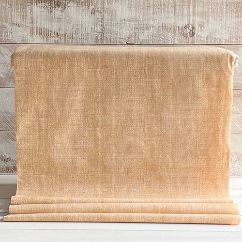 Tela con patrón de tejido de cesta color beige topo - Se vende por yarda - Imagen 2 de 3