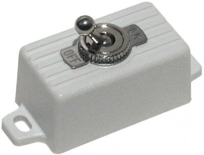 Ss076q/sw Enforcer Spst Toggle Switch Attractive Plastic Case With 2 Screw Holes