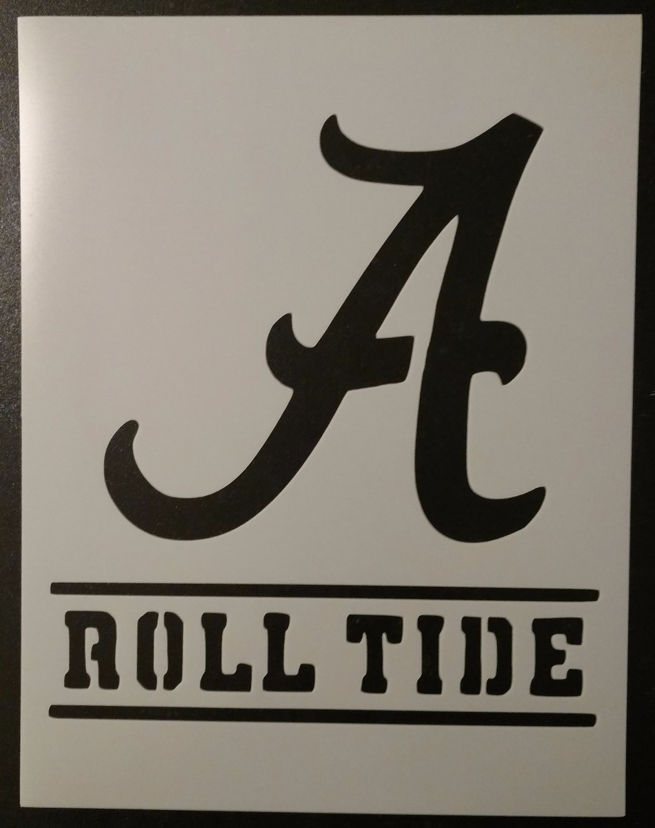 Alabama Crimson Roll Tide 8.5 alabama-crimson-roll-tide-8-5-x-11-custom-stencil-fast-free-shipping-ebay