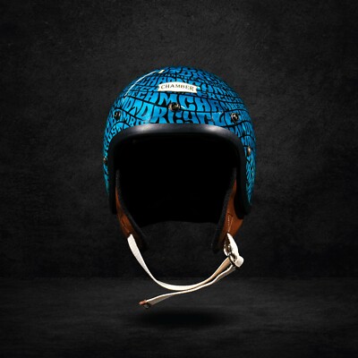 VINTAGE HELMET AIR FORCE TWIS LETTERING FOR CAFERACER BOBBER CHOPPER MOTORCYCLE