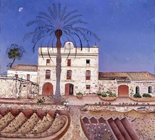 JOAN MIRO Surrealism Art Poster or Canvas Print "House With A Palm Tree"