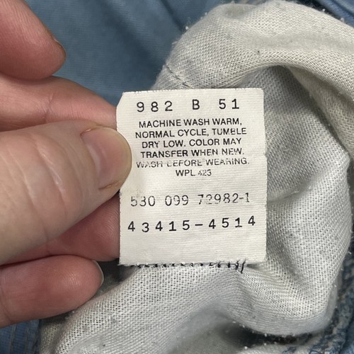 Vintage Levis Orange Tab Skosh More Room Denim Jeans 36x32 (35x31) USA - Picture 10 of 19