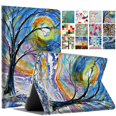 iPad Pro 11 1st 2nd 3rd 4th 10.5 9.7 10.9 7.9 Printed Folio Case Color Emblem