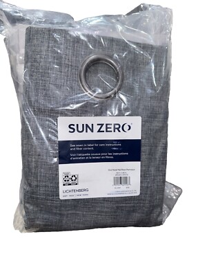Sun Zero  1 Panel Curtain, Lichtenberg Gray Size 100  x 96 . Brand New
