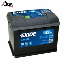 EXIDE EB620 BATTERIA AUTO EXCELL 62AH 540EN DI SPUNTO 12V OEM POSITIVO DX