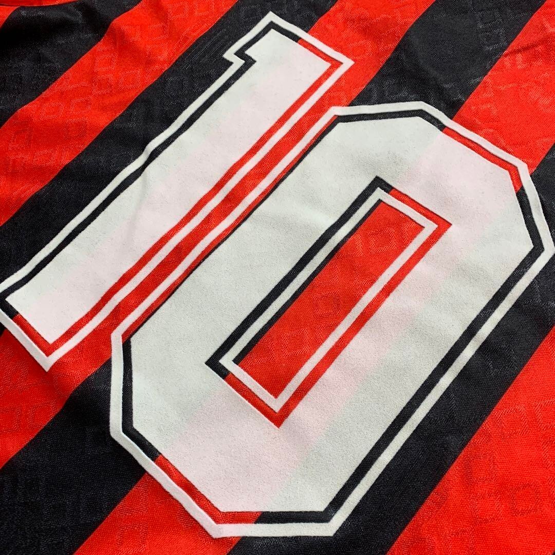 Kappa AC Milan 1988/89 Home Shirt No.10 Football Jersey Made in