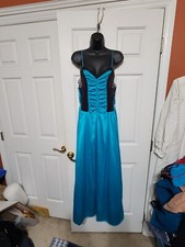 Undercover Wear Vintage Blue  Black Long Women  s Nightgown Size Small