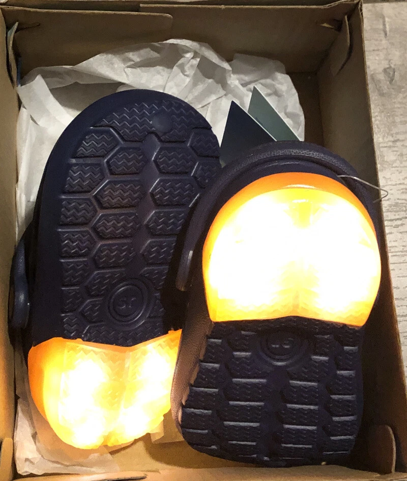 Tamancos Stride Rite 360 Bray criança meninos iluminados laranja marinho tamanho 3M - Imagem 4 de 4