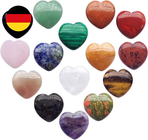 Herzsteine 15 Stück Herzförmigen Crystal Herz Glücksbringer Kristallsteine Herz, Herzsteine 15 Stück Herzförmigen Crystal Herz Glücksbringer Kristallsteine Herz,