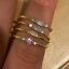 miniature 23  - Women Fashion 925 Silver Rings Cubic Zirconia 3pcs/set Wedding Ring Size 6-10