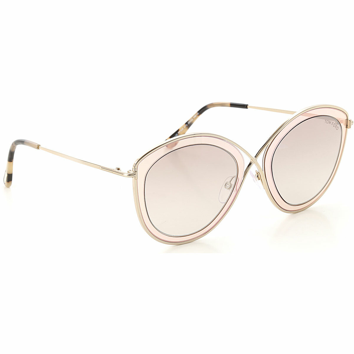 Tom Ford Sascha-02 TF604 47G Rose Gold Mirror Oval  display picture 3