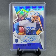 2021 Rookies & Stars LARRY ROUNTREE III #183 TRUE BLUE SP RC AUTO #/75 Chargers