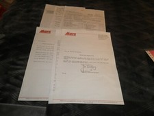 WORLD CUP 1990 ITALY RARE ITINERARY FOR MARS COMPETITION WINNER ENGLAND V EGYPT