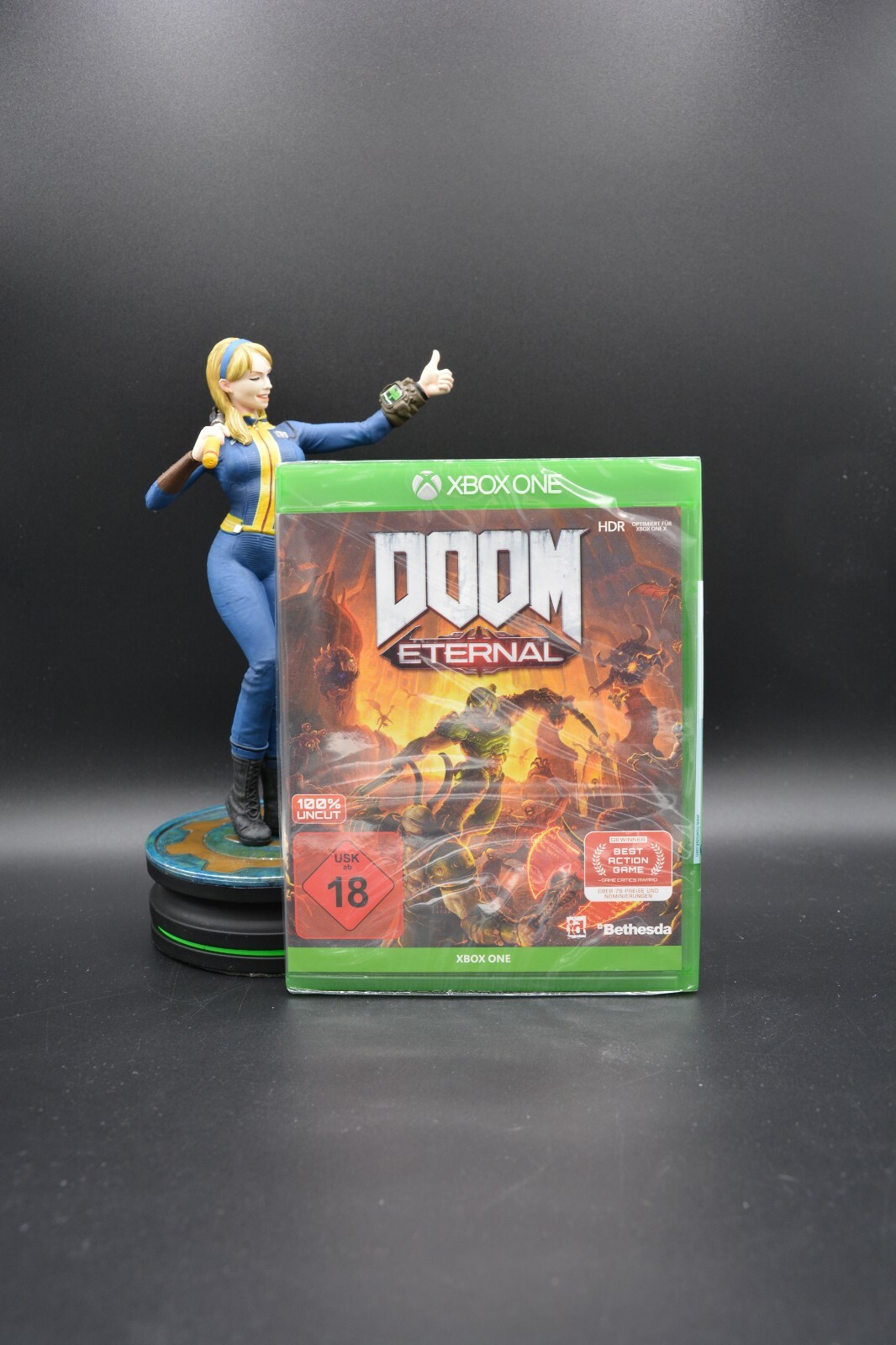 MS Xbox One Juego Bethesda DOOM ETERNO OVP NUEVO Sellado 100% UNCUT HDR