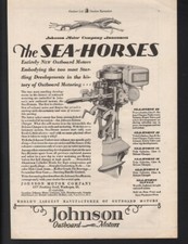 Johnson Sea Horse 1929 motor barco fueraborda ala náutica deportivo 21814