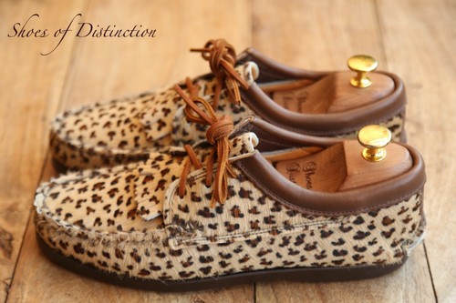 Yuketen Blucher Leopard Print Derby Moccasin Lace Up Shoes UK 6.5 US 7.5 EU 40.5 - Picture 2 of 11