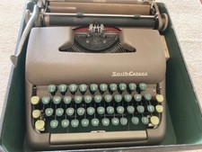Smith Corona - Sterling Typewriter, 1940's, Vintage, w/Case and Extra Ribbon ) thumbnail