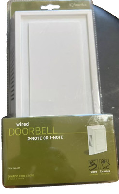 IQ America Wired Cable DOORBELL 2-Note or 1- Note DW-2402 NEW SEALED!