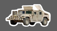 Humvee Sticker Military Truck Waterproof War Warrior USA Gift NEW