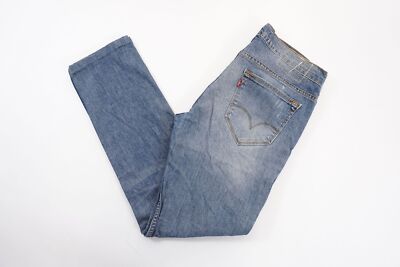 Levi's 519 Herren Jeans Hose W33 L32 33/32 blau stonewashed gerade Denim