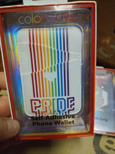 rainbow pride Twist And Grip and self-adhesive phone wallet card carrier - Zdjęcie 7 z 7