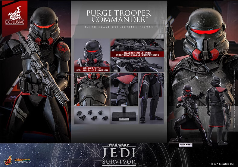 Hot Toys 1/6 VGM67 Star Wars PURGE TROOPER Commander Figure Hot Toys 1/6 VGM67 Star Wars PURGE TROOPER Commander Figure