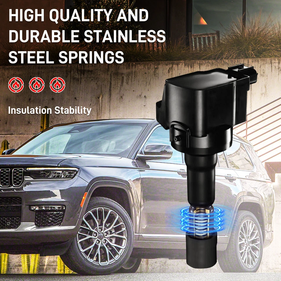 Set of 8 Round Ignition Coil For Chevy Silverado 1500 2500 GMC UF262 19005218 - Изображение 3 из 4