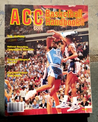 1989-90 ACC BASKETBALL HANDBOOK PROGRAM UNC