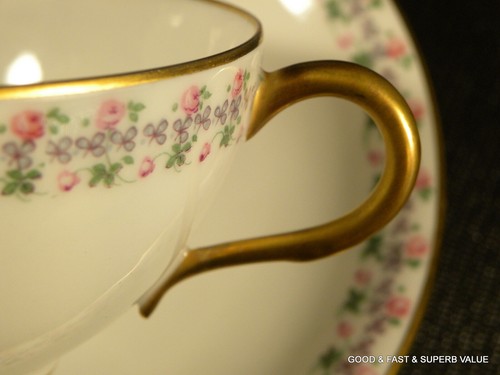 MARSHALL FIELD & CO ~ LIMOGES FRANCE ~ CREAM SOUP & SAUCER SET - Picture 3 of 11