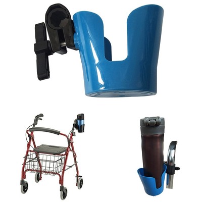Kunststoff Getränkehalter für Fahrradwagen Rollator Walker Walker