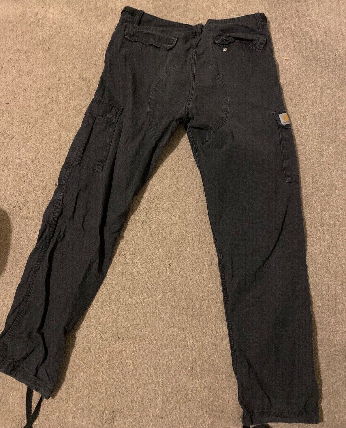 Official Carhartt WIP Aviation Cargo Pants Black Wash Size 32" eBay