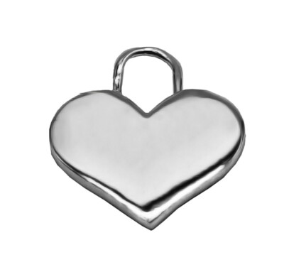 Großer Herz Anhänger 925 Silber - Hoops Collection