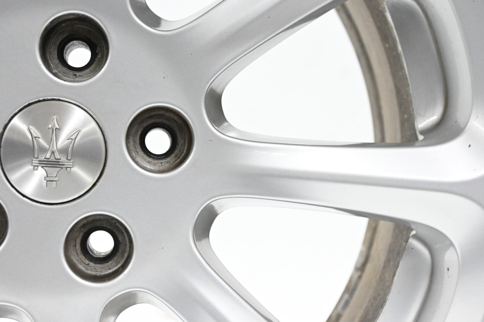 ⭐ 03-12 Maserati Quattroporte 19" Front 9 Spoke Rim Wheel Tire Silver Oem