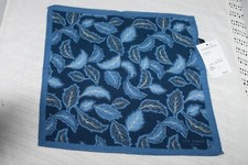 Ted Baker London men's Light Blue Leaves Print Pocket Square