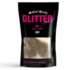 Champagne Gold 100g 3.5oz Ultra Fine/ Extra Fine Glitter Holographic 1/128" .008