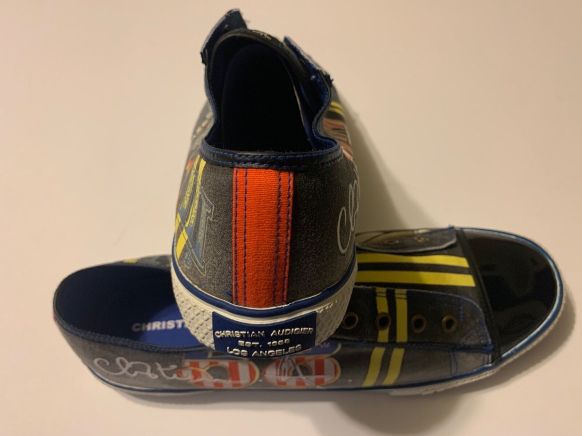 Christian Audigier tennis shoes sz 13 *Rare* New Christian Audigier “Crowns” Black And White Sneakers  main image 4