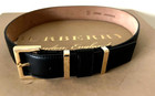 BURBERRY WOMEN BLACK LEATHER BELT 28/70 — photo 8