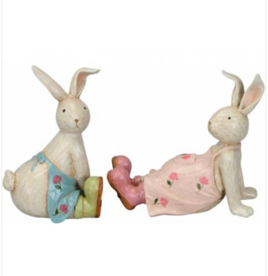 Frühlingshasen 2er Set